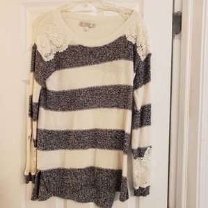 Lauren Conrad women's knit stripped sweater